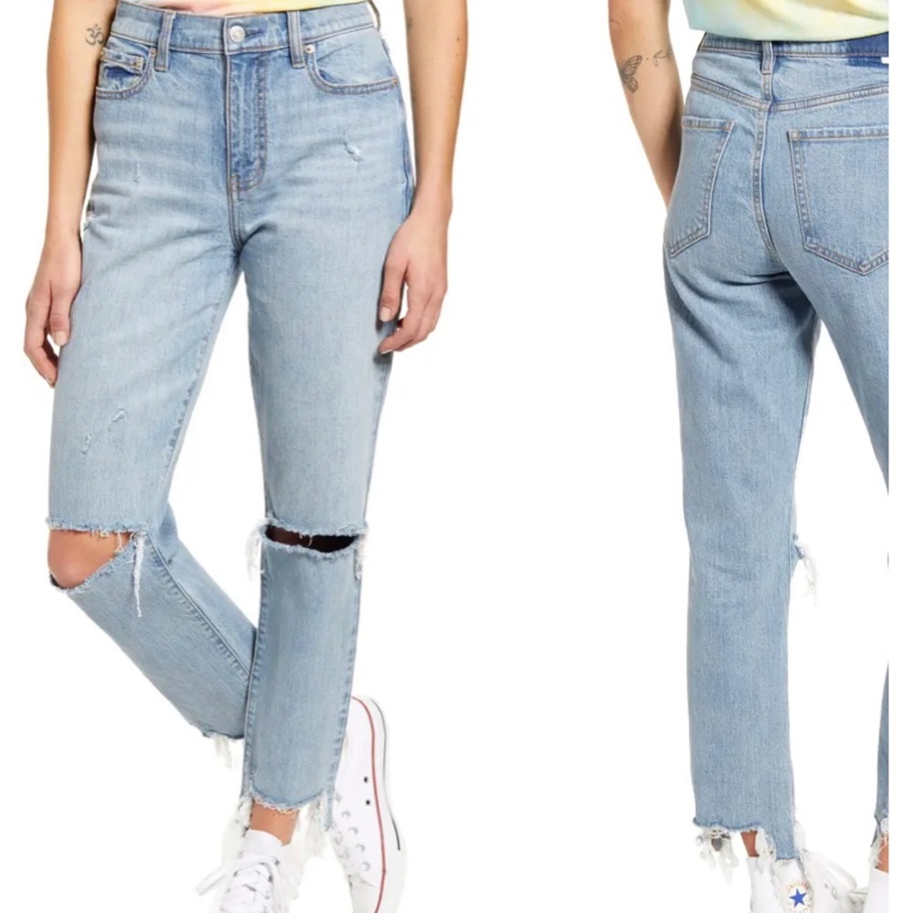 Daze high waisted ripped jeans